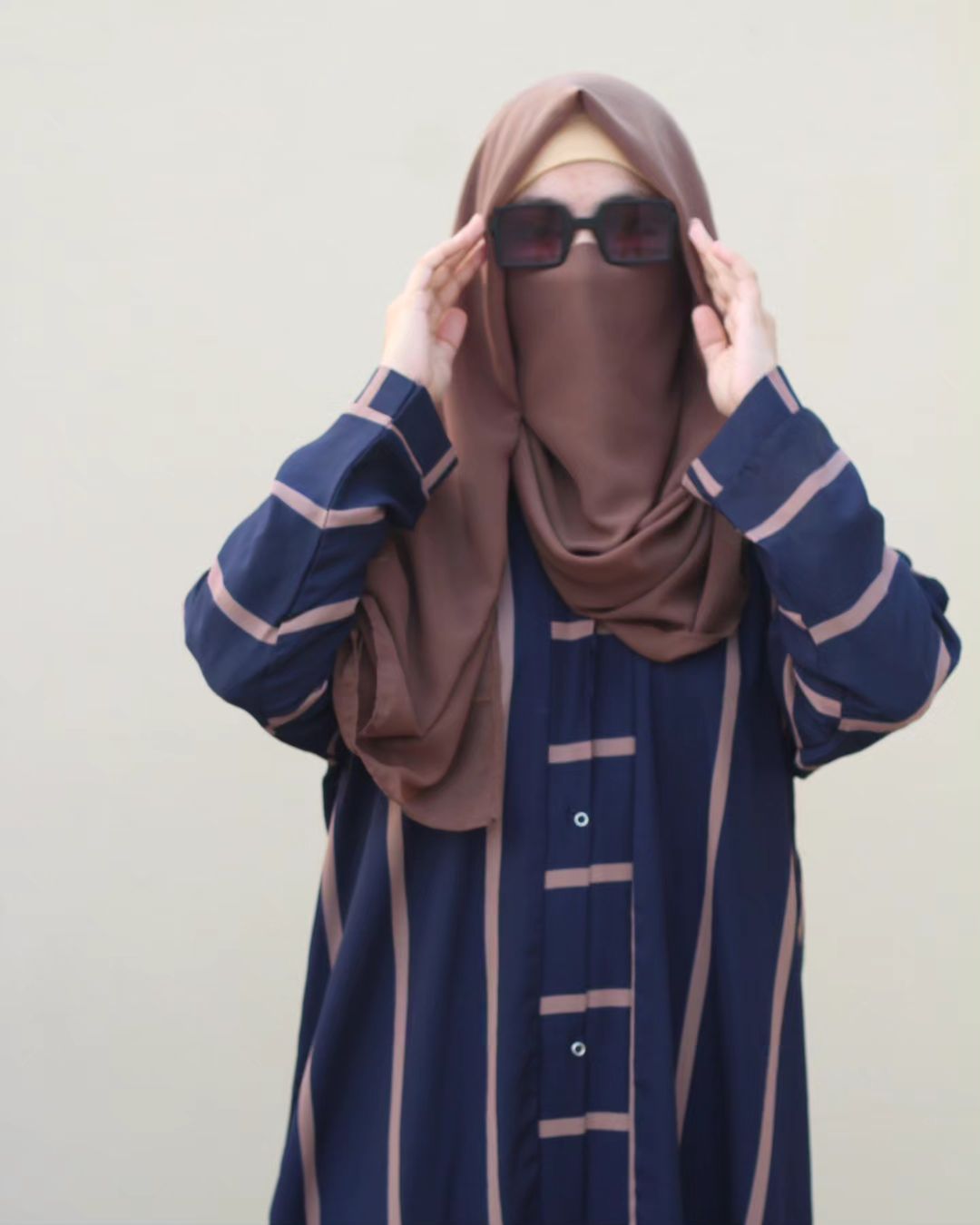 Blue Stripes Abaya