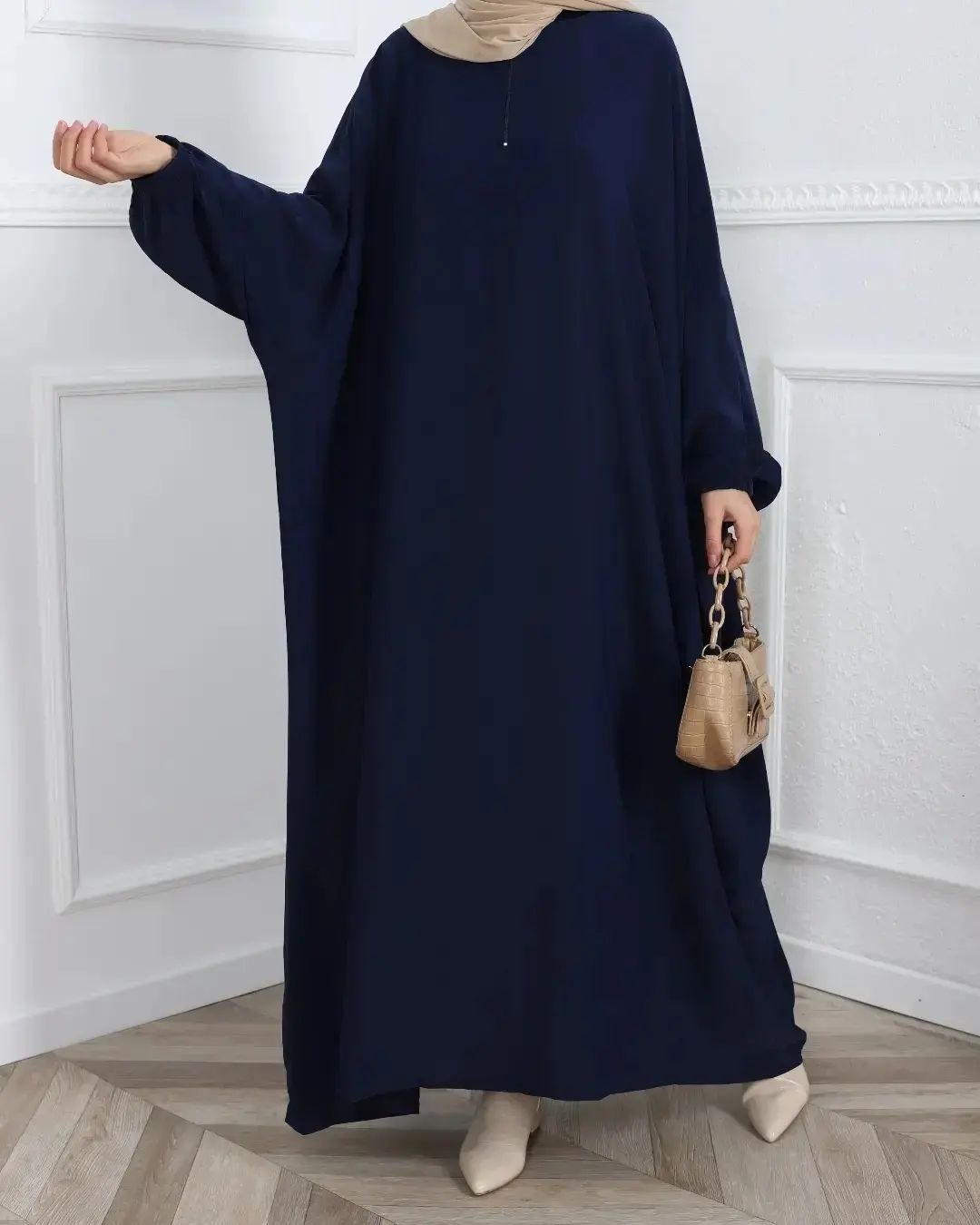 Dark Blue Beggy Abaya