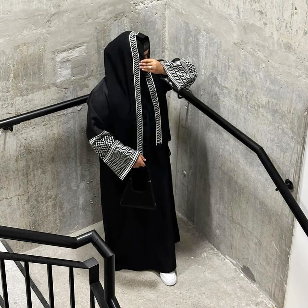 Black Palestine Abaya