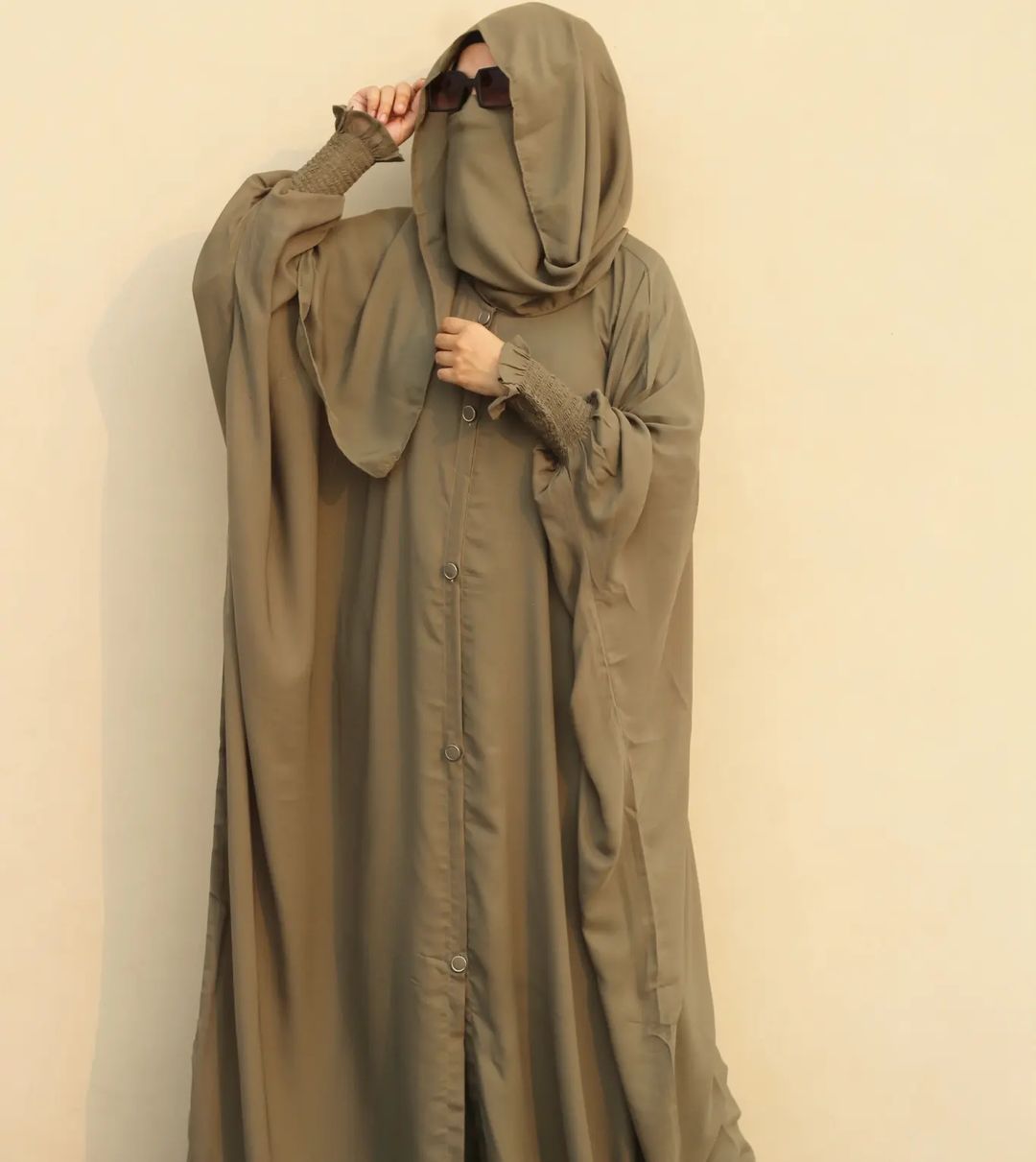 Mint Green Front Open Beggy Abaya