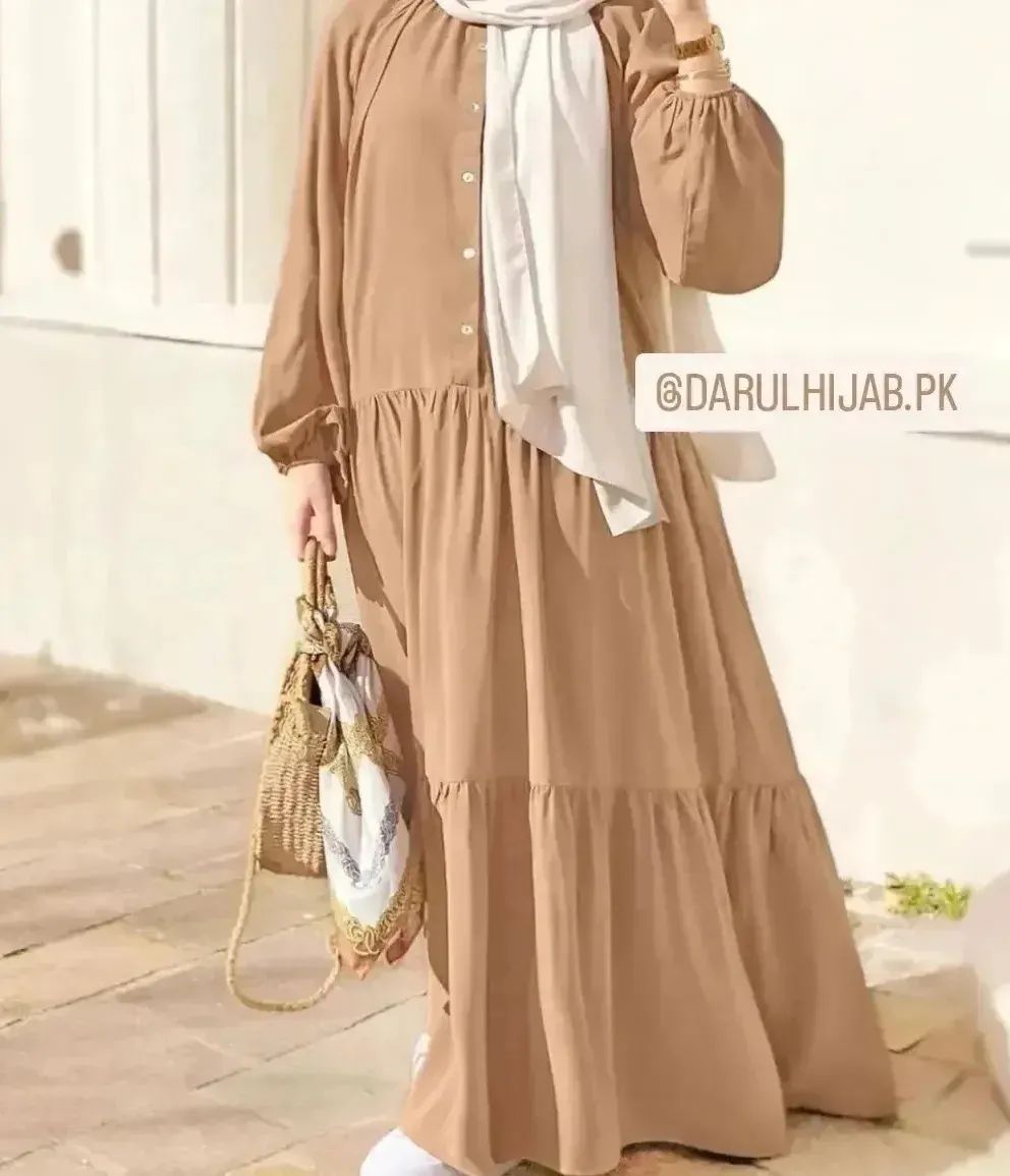 Beige Double Frill Maxy