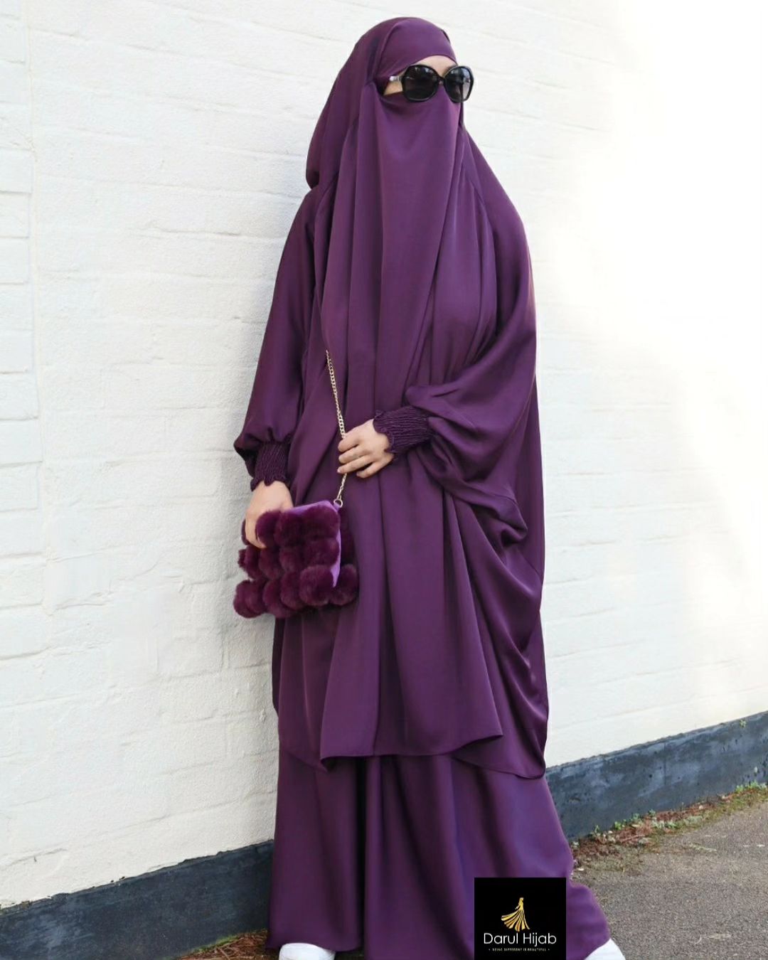 Purple Three Peice Jilbab