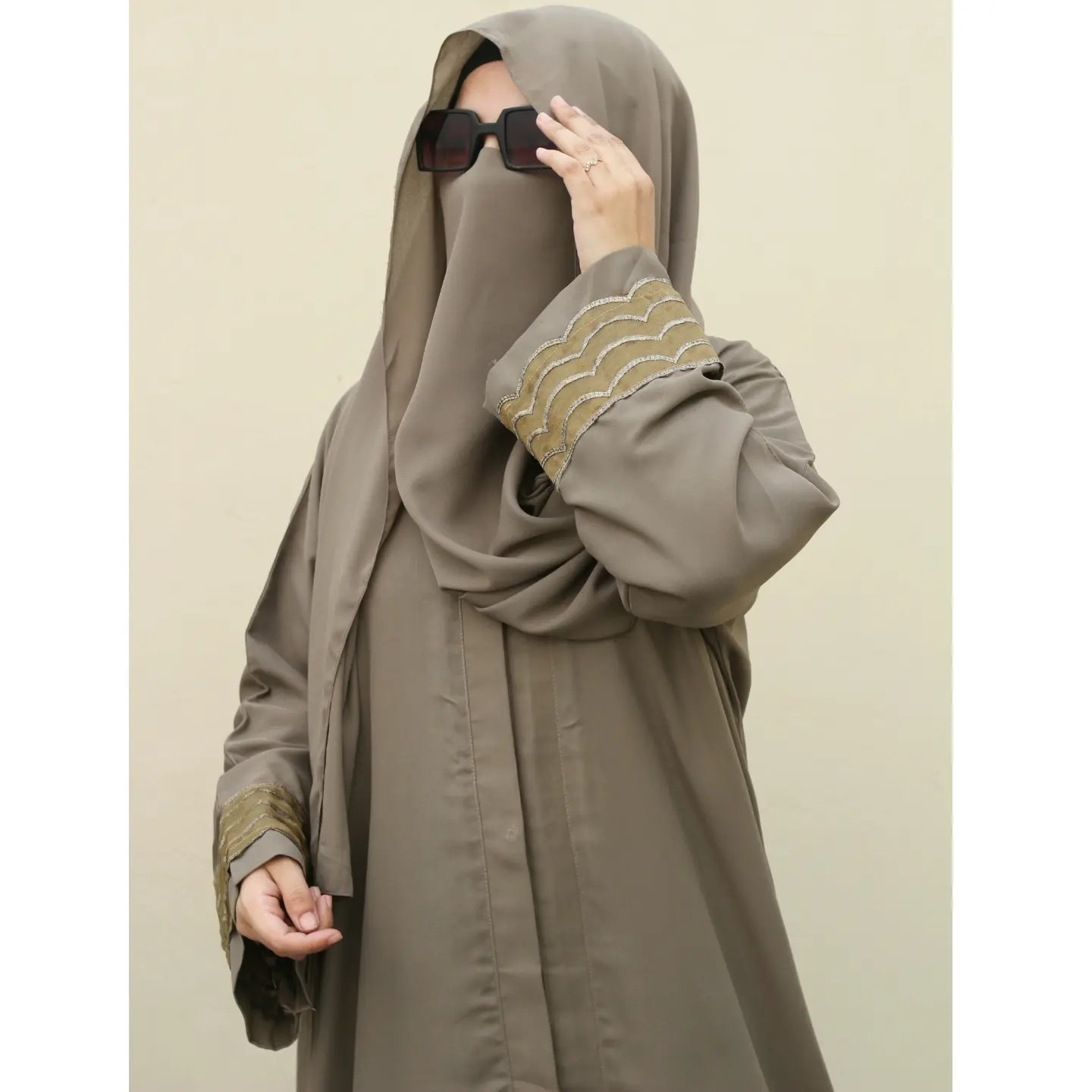Olive Lace Abaya