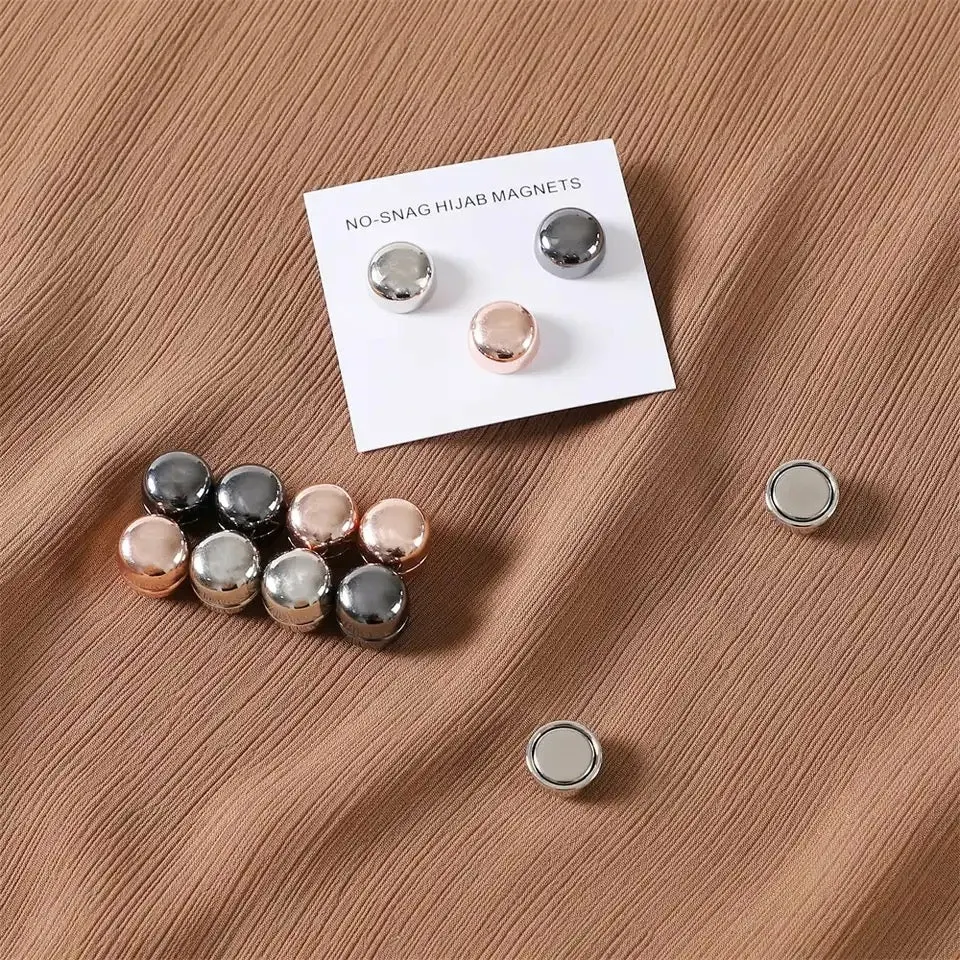 Round Mettalic Hijab Pins
