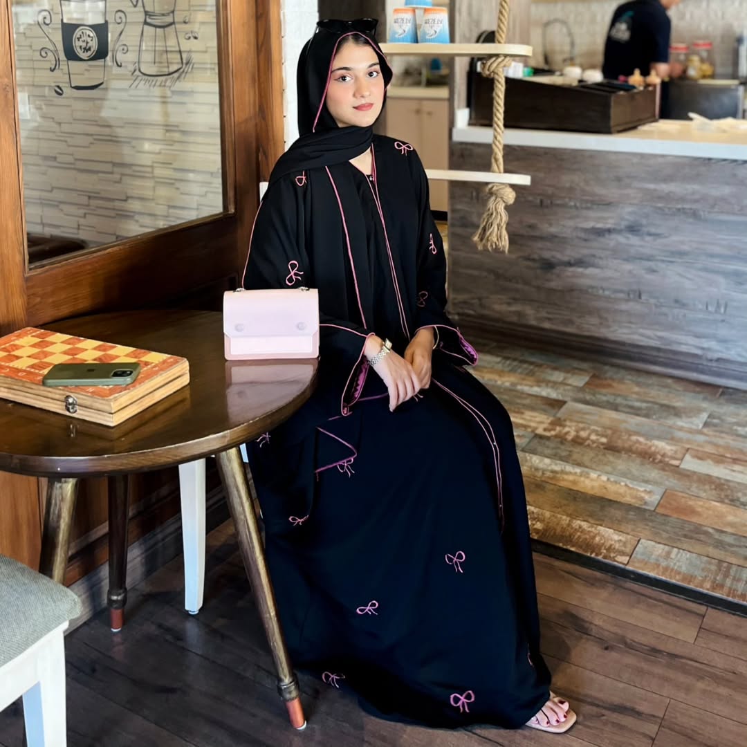 Trendy Bow Abaya🌸